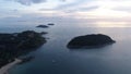 Aerial shot at Laem Phrom Thep in Phuket Royalty Free Stock Photo