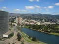 Aerial shot of Lake Merritt Royalty Free Stock Photo