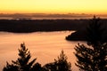 Aerial shot of Malahat Lookout, Vancouver Island, BC Canada