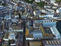 An aerial shot of Mevergissey Fishing Village