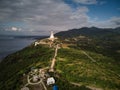 Aerial shot Monte Maria Shrine in Batangas city