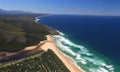 Aerial shot of Natures Valley in the Garden Route