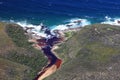 Aerial shot of Natures Valley in the Garden Route Royalty Free Stock Photo