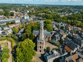 Aerial shot of Nicolaaskerk reformed church