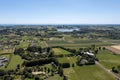 aerial shot of Ohau looking west