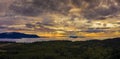 Panoramic View of the San Juan Islands of Puget Sound.