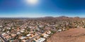 Aerial shot over North Phoenix
