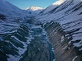 Aerial shot of Pin valley seen from Mudh village