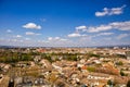 Aerial shot of the scenic Carcassonne cityscape in France