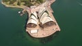 Aerial shot of the Syndey Opera House