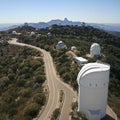 An Aerial Shot of Ten Telescopes Atop Kitt Peak Royalty Free Stock Photo