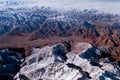 Aerial shot of the west china of Qinghai Royalty Free Stock Photo