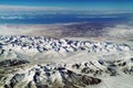 Aerial shot of the west china of Qinghai Royalty Free Stock Photo