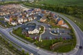 Aerial shot of The Winter Green, Marston pub at Waverley, Sheffield, Rotherham