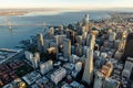 Aerial shots of San Francisco