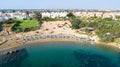 Aerial Sirena beach, Protaras, Cyprus