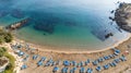 Aerial Sirena beach, Protaras, Cyprus Royalty Free Stock Photo