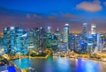 Aerial Skyline Singapore Downtown cityscape Royalty Free Stock Photo