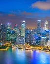 Aerial Skyline Singapore Downtown cityscape Royalty Free Stock Photo