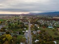 Aerial of the small town of Elkton, Virginia in the Shenandoah V Royalty Free Stock Photo