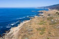 Aerial of Sonoma Coastline in Northern California Royalty Free Stock Photo