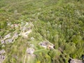 Aerial Spring view of village of Bozhentsi, Bulgaria