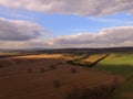 Aerial still image at 350ft over Sussex farmland.