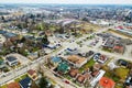 Aerial of Strathroy, Ontario, Canada downtown