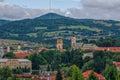 Aerial summer cityscape - Banska Bystrica, Slovakia