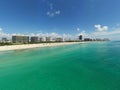 Aerial summer photo Miami Beach FL