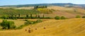 Aerial summer rural landscape of Tuscany