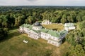 Aerial summer view of Tarnovskies Estate in Kachanivka Kachanovka nature reserve, Chernihiv region, Ukraine