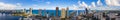 Aerial Sunny Isles Beach Miami Dade Florida panorama highrise beachfront architecture Royalty Free Stock Photo