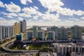 Aerial Sunny Isles Beach scene nice vibrant day photo Royalty Free Stock Photo