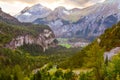 Kandersteg, mountains panorama, Switzerland