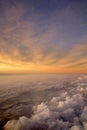Aerial Sunset and Clouds