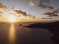 Aerial sunset view of Hayman Island, Whitsunday Islands, Queensland, Australia