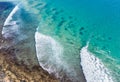 Aerial surf break - Crescent Head NSW Australia Royalty Free Stock Photo