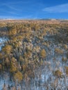 Aerial taiga 8 sky Royalty Free Stock Photo