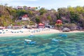 Aerial from Thomas beach on the west coast from Bali Indonesia Royalty Free Stock Photo