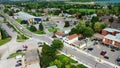 Aerial of Thorold, Ontario, Canada on fine afternoon 4K