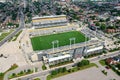 Aerial of Tim Horton Stadium in Hamilton, Ontario, Canada