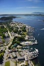 Aerial of Tofino, Vancouver Island, BC, Canada