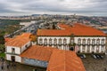 Aerial top view of the city of Porto in Portugal, daytime view Royalty Free Stock Photo