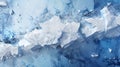Aerial top view of ice ridge in Antarctica, glacier in frozen sea