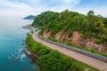 Aerial top view of Noen Nangphaya in Chanthaburi province, Thailand