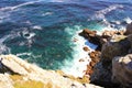 Aerial top view of the ocean. Royalty Free Stock Photo