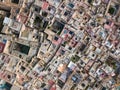Aerial top view of Medina in Fes, Morocco Royalty Free Stock Photo