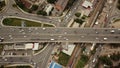 Drones Eye View - abstract road traffic jam top view, transportation concept 6