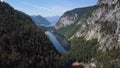 Aerial of Toplitzsee lake, Austria